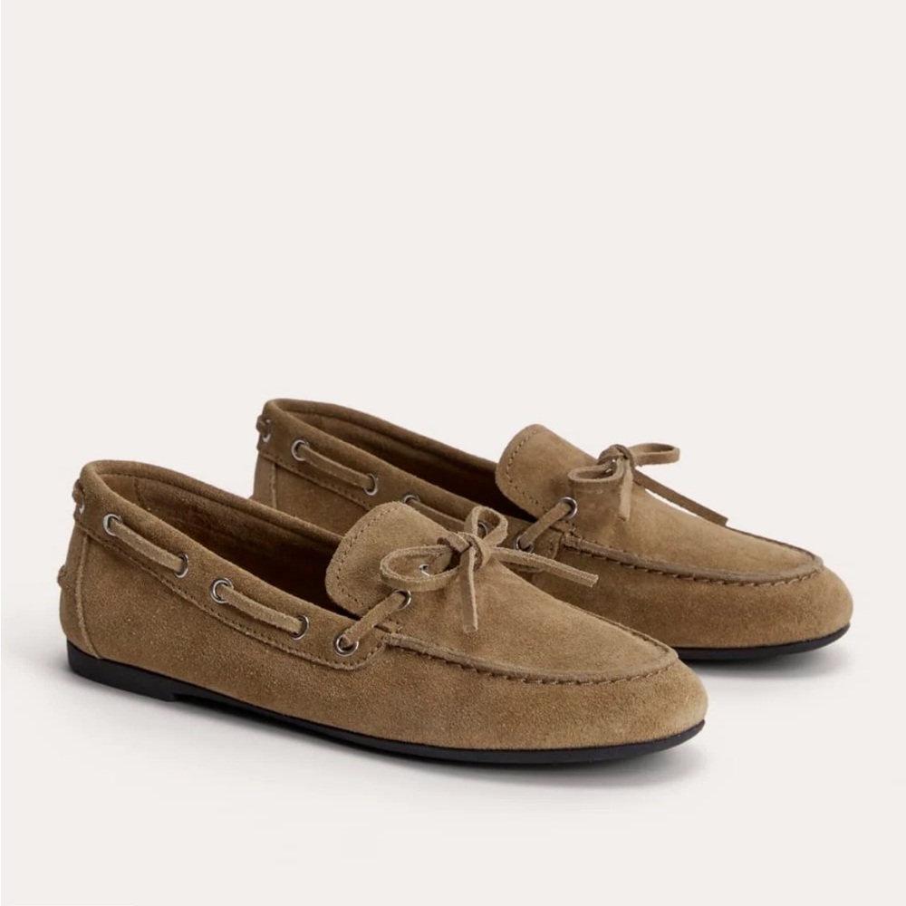 Everlane Shoes 9.5 Boat Shoe Tan Suede